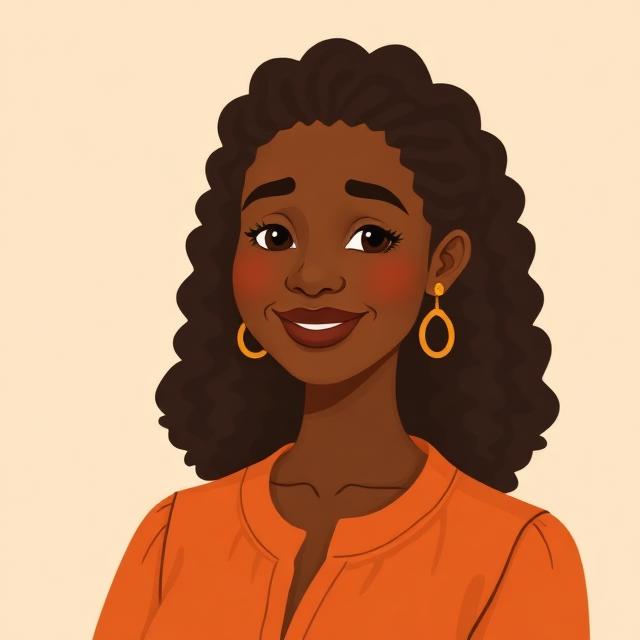 Portrait illustré de Mme Rachida Sow, référente inclusion